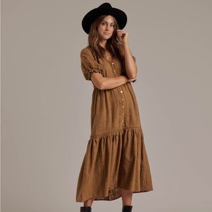 BRAND NEW - Rylee + Cru Mandi Dress in Chartreuse